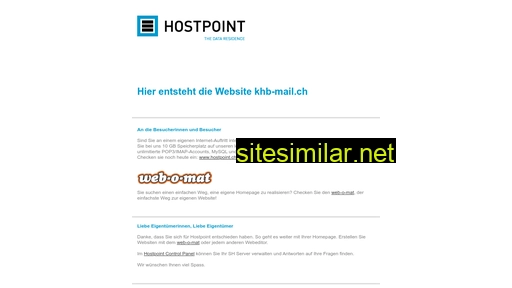 khb-mail.ch alternative sites