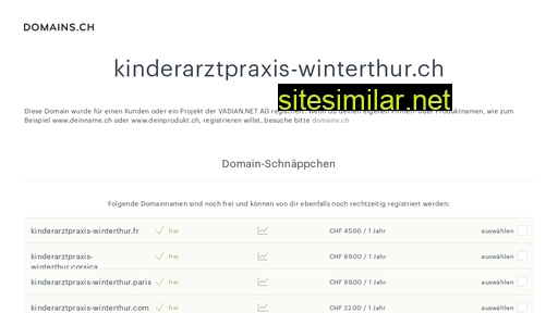 kinderarztpraxis-winterthur.ch alternative sites