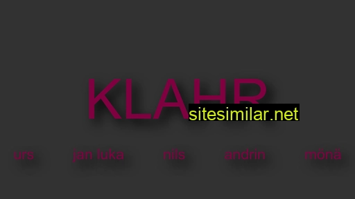 klahr.ch alternative sites