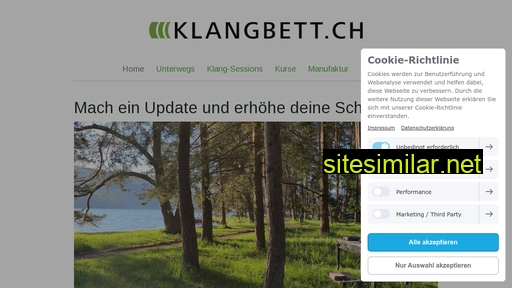 klangbett.ch alternative sites
