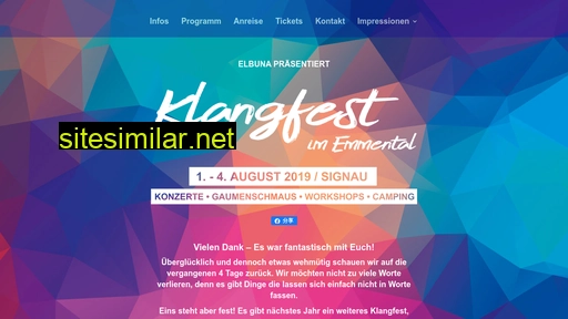 klangfest.ch alternative sites