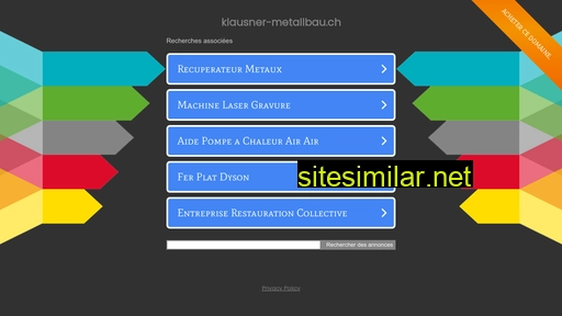 klausner-metallbau.ch alternative sites