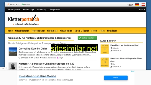 kletterportal.ch alternative sites