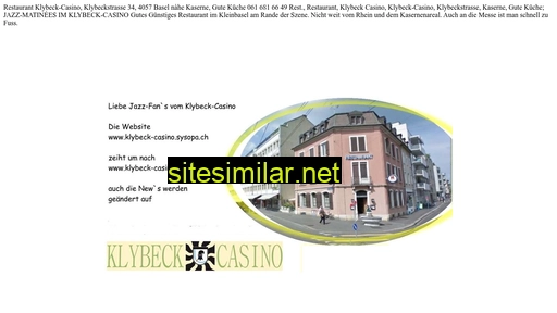 klybeck-casino.ch alternative sites