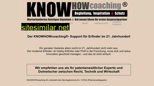 knowhowcoach.ch alternative sites
