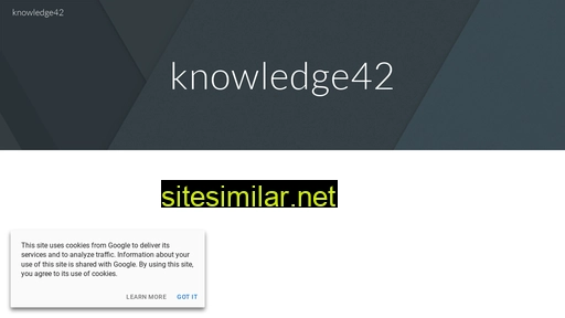 Knowledge42 similar sites