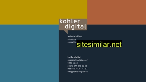 kohler-digital.ch alternative sites