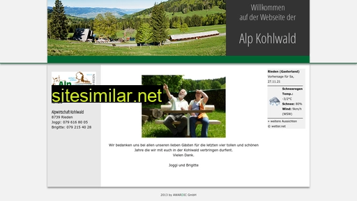 kohlwald.ch alternative sites