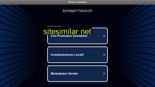 konzept-haus.ch alternative sites