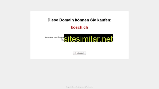kosch.ch alternative sites