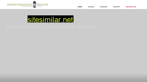 krauselaw.ch alternative sites