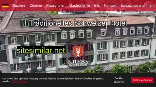 krebshotel.ch alternative sites