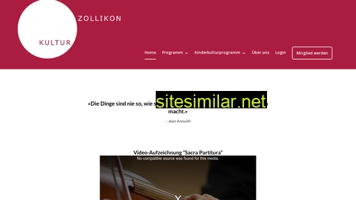 kulturkreiszollikon.ch alternative sites