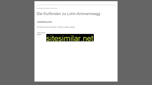 kurfuersten.ch alternative sites