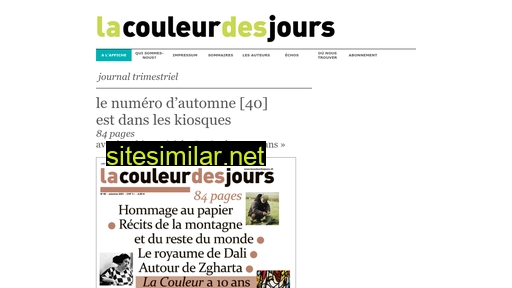 lacouleurdesjours.ch alternative sites
