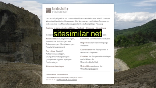 landschaft-ressourcen.ch alternative sites
