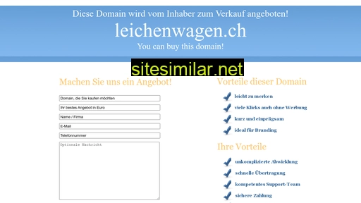leichenwagen.ch alternative sites