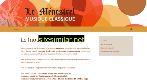 lemenestrel.ch alternative sites