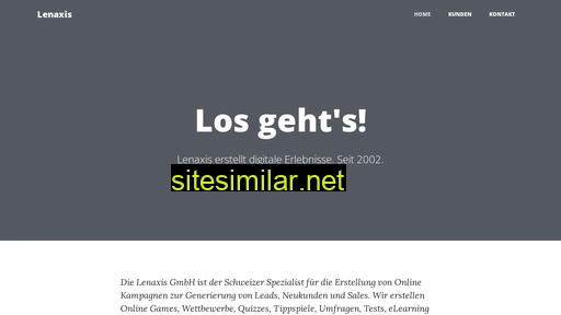 lenaxis.ch alternative sites