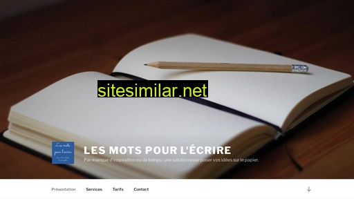 lesmotspourlecrire.ch alternative sites