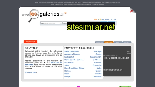 les-galeries.ch alternative sites