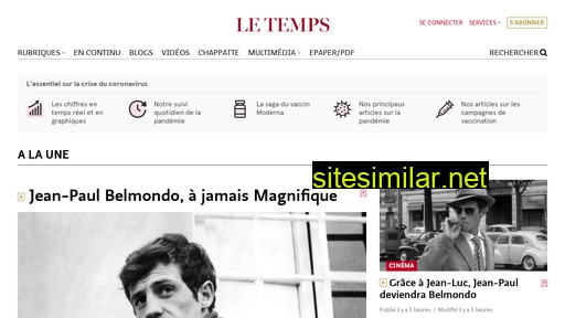 letemps.ch alternative sites