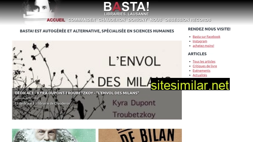 librairiebasta.ch alternative sites
