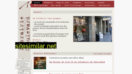 librairieduboulevard.ch alternative sites