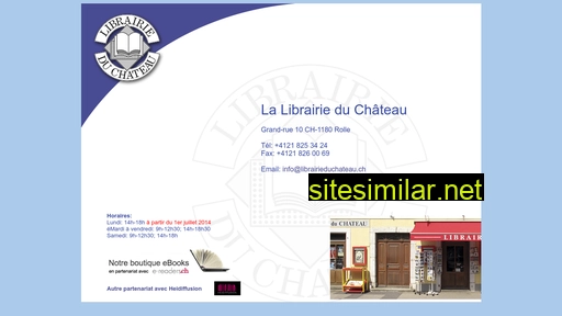 librairieduchateau.ch alternative sites