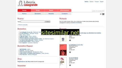 libreriacasagrande.ch alternative sites