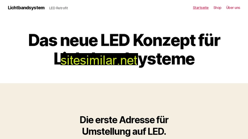 lichtbandsystem.ch alternative sites