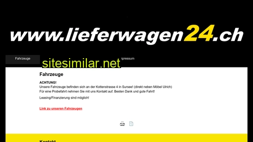 lieferwagen24.ch alternative sites
