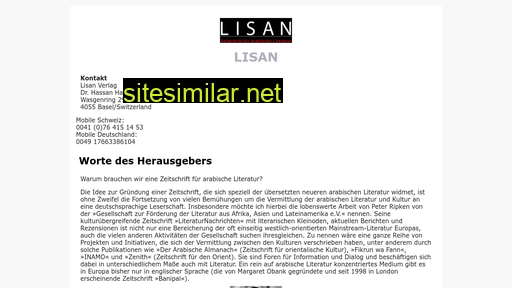 lisan.ch alternative sites