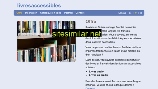 livresaccessibles.ch alternative sites