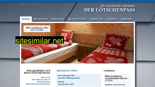 loetschenpass.ch alternative sites