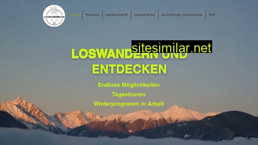 loswandern.ch alternative sites