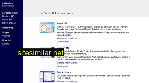 lothosoft.ch alternative sites