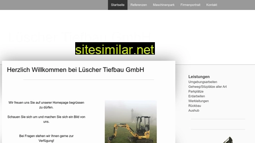 luescher-tiefbau.ch alternative sites