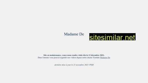 madamede.ch alternative sites