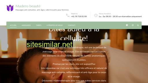 maderobeaute.ch alternative sites