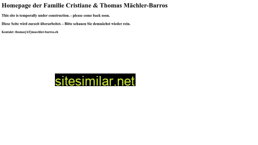 maechler-barros.ch alternative sites