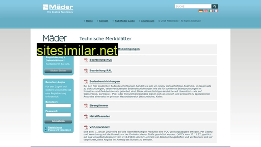maederlacke.ch alternative sites