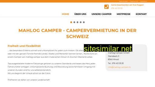 mahlog-camper.ch alternative sites