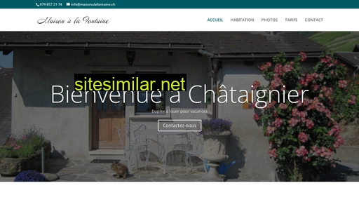 maisonalafontaine.ch alternative sites