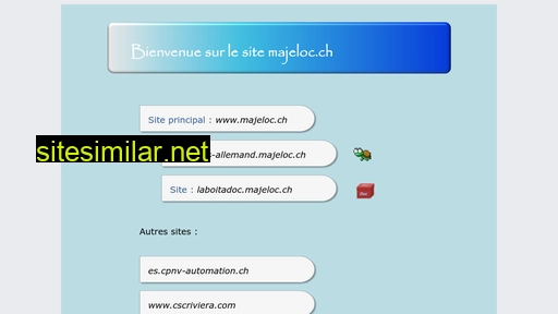 majeloc.ch alternative sites