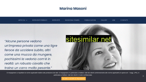 marinamasoni.ch alternative sites