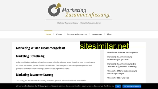 marketing-zusammenfassung.ch alternative sites