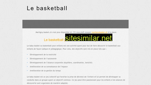 martigny-basket.ch alternative sites