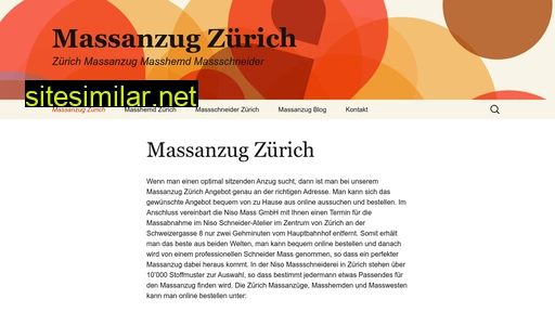 massanzugzuerich.ch alternative sites