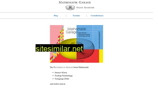 mathematik-garage.ch alternative sites